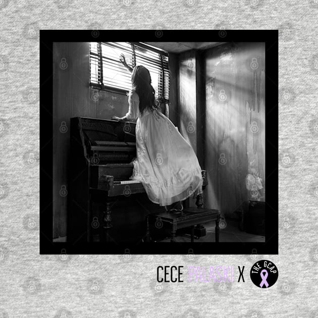 Cece Palaski - Piano - B&W - Dark by The GCAP Shirts and Merch